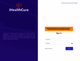 healthnext.ihealthcure.com screenshot
