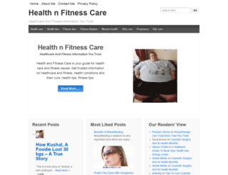 healthnfitnesscare.com screenshot