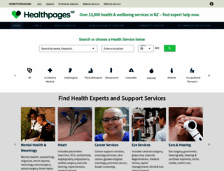 healthpages.co.nz screenshot