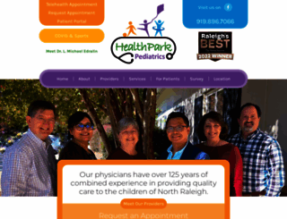 healthparkpediatrics.com screenshot
