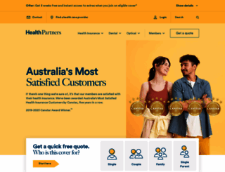 healthpartners.com.au screenshot
