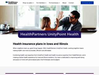 healthpartnersunitypointhealth.com screenshot
