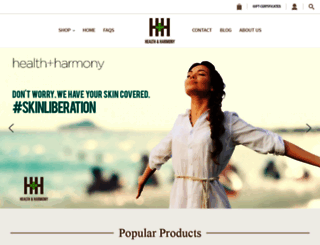 healthplusharmony.com screenshot