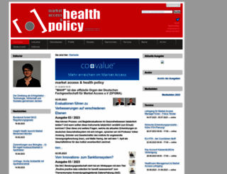 healthpolicy-online.de screenshot