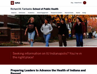 healthpolicy.iupui.edu screenshot