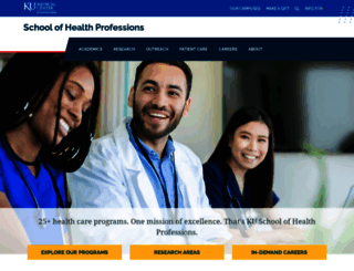 healthprofessions.kumc.edu screenshot