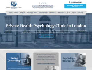 healthpsychologyclinic.co.uk screenshot