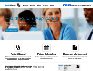 healthrecordapp.com screenshot