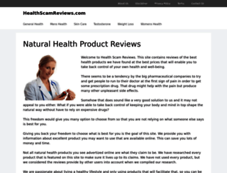 healthscamreviews.com screenshot