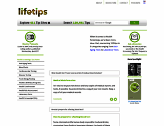 healthscreenings.lifetips.com screenshot