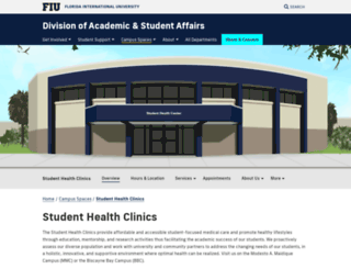 healthservices.fiu.edu screenshot