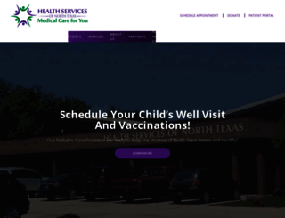 healthservicesntx.org screenshot