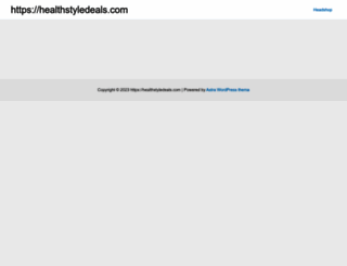 healthstyledeals.com screenshot