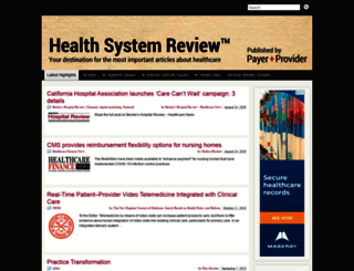 healthsystemreview.com screenshot