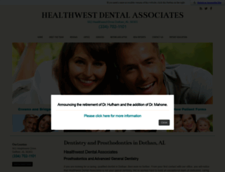 healthwestdental.com screenshot