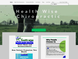healthwisechiropractic.com.au screenshot
