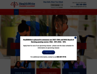 healthwrite.org screenshot