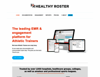 healthy-roster.squarespace.com screenshot