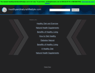 healthyandnaturallifestyle.com screenshot