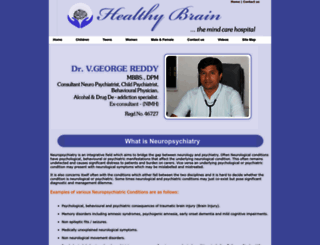 healthybrainhyd.org screenshot