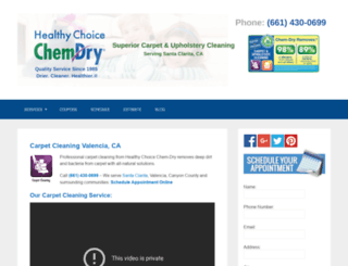 healthychoicechemdry.com screenshot