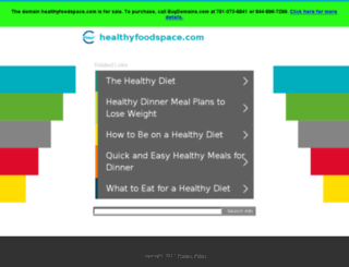 healthyfoodspace.com screenshot