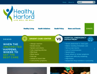 healthyharford.org screenshot
