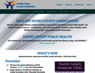 healthyhenrycounty.org screenshot