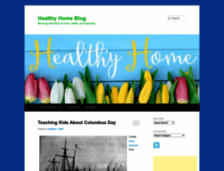 healthyhomeblog.com screenshot