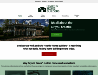 healthyhomebuilders.com screenshot