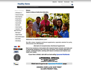 healthyitems.com screenshot