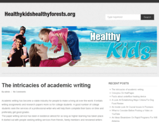 healthykidshealthyforests.org screenshot