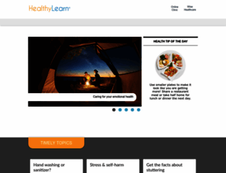 healthylearn.com screenshot