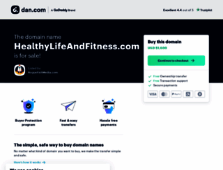 healthylifeandfitness.com screenshot