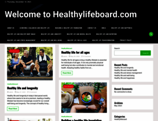 healthylifeboard.com screenshot