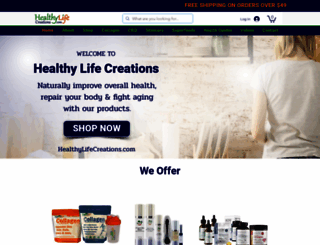 healthylifecreations.com screenshot