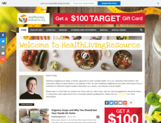 healthylivingresource.org screenshot