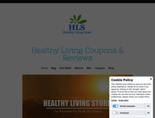 healthylivingstore.jimdofree.com screenshot