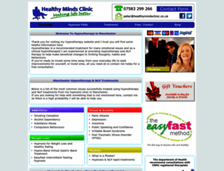 healthymindsclinic.co.uk screenshot