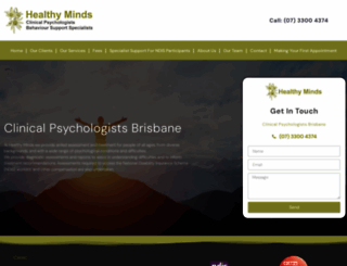 healthymindspsychologists.com screenshot