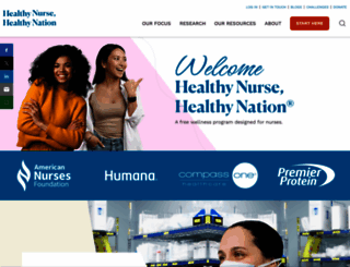 healthynursehealthynation.org screenshot