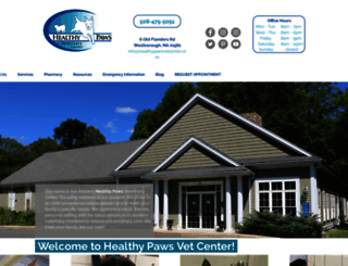 healthypawsvetcenter.com screenshot