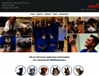 healthypetsvet.com screenshot