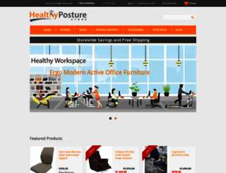 healthyposturestore.com screenshot