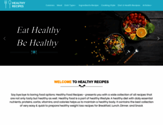 healthyrecipes.org screenshot