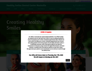 healthysmilesnashville.com screenshot