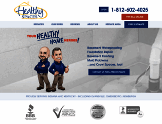 healthyspacessystems.com screenshot