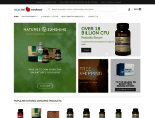 healthywarehouse.com screenshot