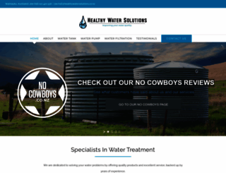 healthywatersolutions.co.nz screenshot