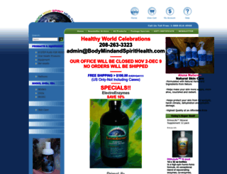 healthyworldcelebrations.com screenshot